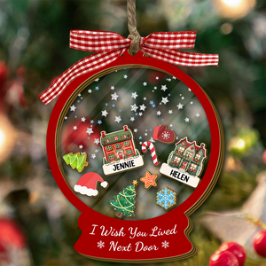 I Wish We Lived Closer - Personalized Shaker Ornament Gift For Friend, Best Friend CH07 899016
