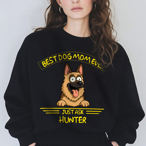 Best Dog Dad/Mom Ever Dark Shirt Personalized Gift For Dog Lovers HO82 893722