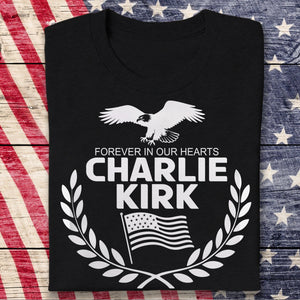 Justice for Charlie Kirk - Prayers Up for Charlie Memorial Dark Shirt LM32 65623