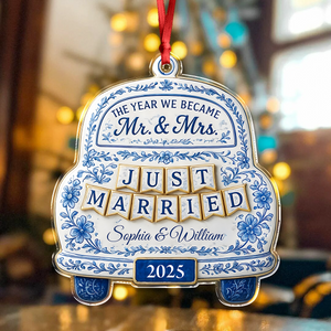 The Year We Became Mr Mrs - Personalized Acrylic Ornament CH07 899094