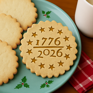 1776 - 2026 USA 250th Anniversary 4th Of July Cookie Stamp LM32 897451