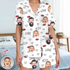 Custom Couple Photo Short Pajamas Matching Couple Clother, Valentine Gift CH07 895418