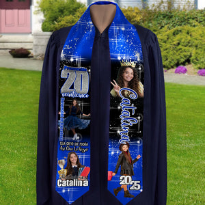 Estolas de graduación personalizadas con foto – Ella creyó que podía, así que lo hizo HA75 892192