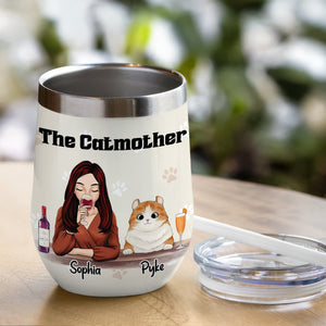 The Catmother For Cat Lover Wine Tumbler TH10 892813