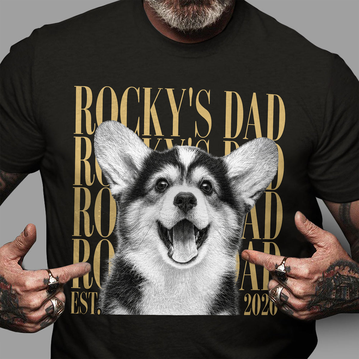 Personalized Vintage Photo Dog Dad Comfort Shirt Pet Lovers HA75 921820