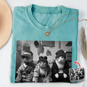 Custom Photo Funny Cat Gang Comfort Shirt For Cat Lovers TH10 896149