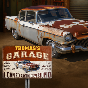 I Can Fix Anything Customized Classic Metal Signs Custom Garage Sign Gift for Dad Grandpa CH07 896224