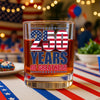 250 Years of Greatness USA Flag Patriotic 1776-2026 Anniversary Whiskey Glass LM32 895223