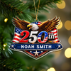 Personalized 250th Anniversary 1776-2026 Eagle USA Semiquincentennial Patriotic Acrylic Ornament HO82 903352