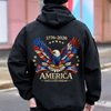 250th Anniversary America Patriotic T-Shirt, Bald Eagle American Flag Back Shirt CH07 910958