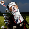 Custom Dog Cat Photo Golf Ball Pattern With America Flag Golf Head Cover HO82 902376