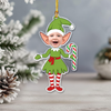 Custom Photo Baby Elf Christmas Acrylic Ornament Christmas Tree Decoration LM32 669837