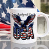 Faith, Family & Freedom 250 Years of America Patriotic White Mug LM32 897359