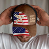 Best Dad Ever With American Flag And Fist Bumps Personalized Classic Cap For Dads TH10 892965