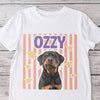 Custom Photo Dog & Cat Portrait Bright Shirt with Pet Name, Retro Vintage Pet Lover Gift TH10 170373