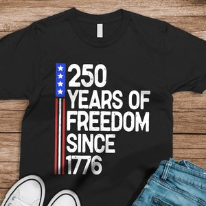 250 Years Of Freedom 250th Birthday America Flag 4th Of July Dark Shirt HO82 894800