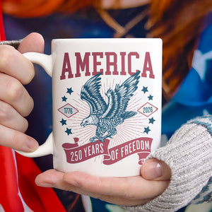 Custom Dog Photo America 250th Anniversary Eagle White Mug LM32 895369