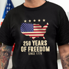 250th Anniversary of America 1776 - 2026 250 Years of Freedom Dark Shirt CH07 896670