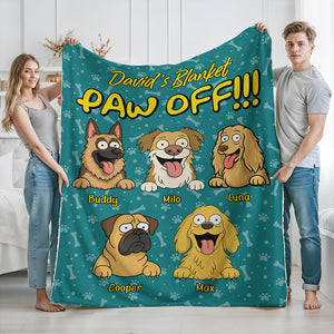 Personalized Time To Paw Off Funny Dog Blanket For Dog Lovers LM32 893363