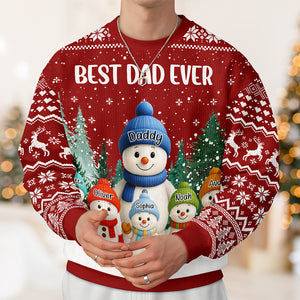 Custom Snowman Family Personalized Ugly Sweater Christmas Gift HA75 898430