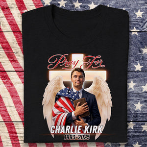 Pray For Charlie Kirk A True Hero Dark Shirt HO82 65774