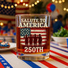 Salute To America Veteran Whiskey Glass Happy 250th Anniversary of America Gifts CH07 896726