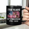 Custom Dog America 250 of Freedom Black Mug For Dog Lovers LM32 895317
