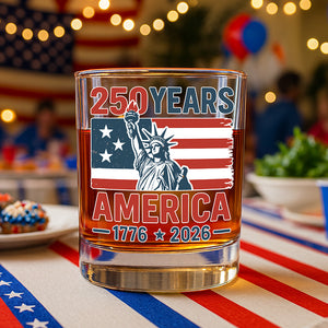 250 Years America 1776 - 2026 Whiskey Glass HO82 894542