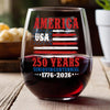 USA 250 Years Semiquincentennial Wine Glass TH10 894673