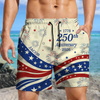 Custom Name US 250 Years Anniversary 1776-2026 Beach Shorts HO82 901872