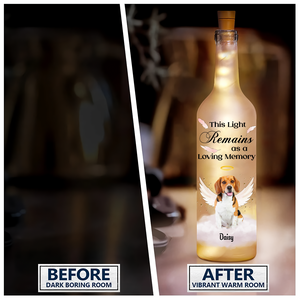 Custom Photo Pets Make Our Lives Whole Bottle Lamp LM32 893221