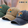 Custom Dog Photo 250 Years of Freedom EST. 1776 Washed Denim Baseball Cap LM32 895329