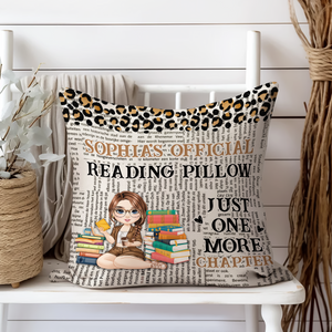 Just A Girl Who Loves Book Pillow Personalized Gift For Book Lovers, Bookworm HO82 894436