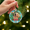 Custom Photo Dog Christmas Acrylic Ornament Gift For Dog Lovers HA75 919168