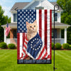 Custom Photo My Dog, Cat Loves America 250 Patriotic Garden Flag HA75 898908