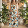 Custom Cat Photo Tropical Summer Pattern Cami Maxi Dress HO82 902398