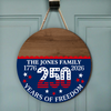 Custom Family Name 1776-2026 250 Years Of Freedom Doorsign HO82 902800