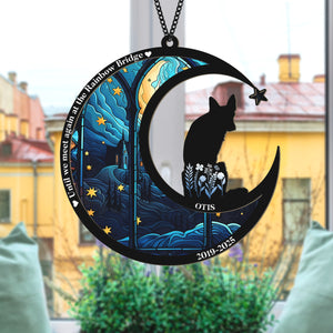 No Longer By My Side But Forever in My Heart Personalized Dog Memorial Suncatcher Gift For Dog Lovers CH07 896216