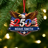Personalized 250th Anniversary 1776-2026 Eagle USA Semiquincentennial Patriotic Wooden Ornament HO82 903398
