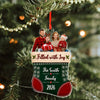 Custom Family Photo Christmas Stocking Acrylic Ornament, Personalized Holiday Keepsake LM32 669867