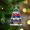 Custom Family Name Christmas Tree Ornament US 250 Years 1776-2026 Patriotic Acrylic Ornament TH10 170789