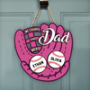 Personalized I Caught The Best Dad Great Ball Catcher Wooden Doorsign LM32 893421