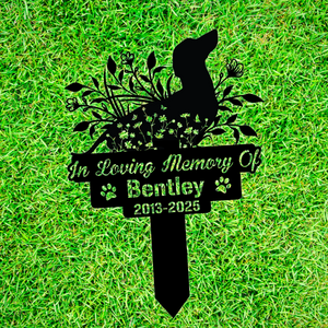 In Loving Memory Of Dog Loss Personalized Dog In Heaven Garden Stake CH07 896174