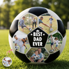 Custom Photo Best Coach Ever Best Dad Ever Soccer Ball - Gift For Dad, Father's Day, Soccer Lovers HO82 902724