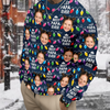 Best Mom Dad Ever Christmas Light - Personalized Ugly Sweater CH07 899394