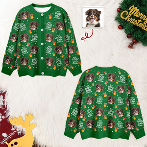 Custom Photo Best Pet Dad Mom Ever - Personalized Ugly Cardigan LM32 897261