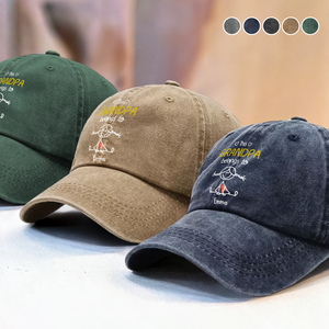 This Grandpa Belongs To Us Personalized Washed Denim Baseball Cap HA75 897156