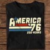 America 76 250 Years Retro Vintage 1776 2026 Patriotic 4th July Dark Shirt HA75 921546