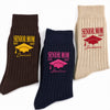 Custom Name Senior Dad, Mom Class Of 2027 Embroidered Socks, Graduation Gift for Parents LM32 669943