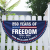 250 Years Of Freedom Custom Family Name Non-Pleated Fan Flag CH07 910234
